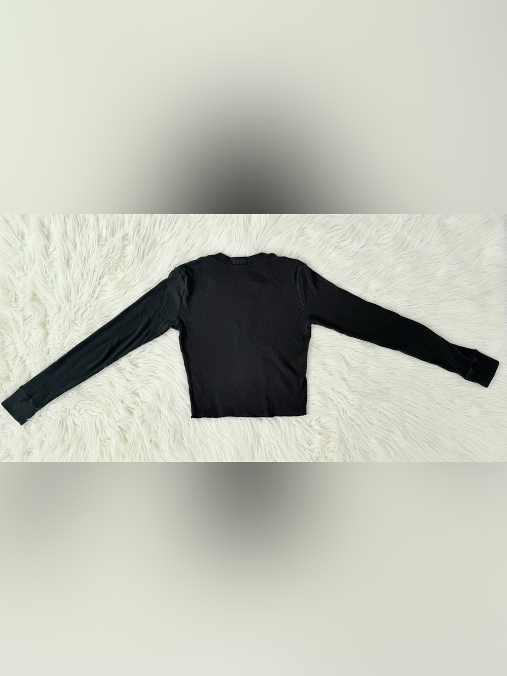 Skins Cropped Ribbed Henley Top - Picture 5 of 8
